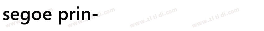 segoe prin字体转换